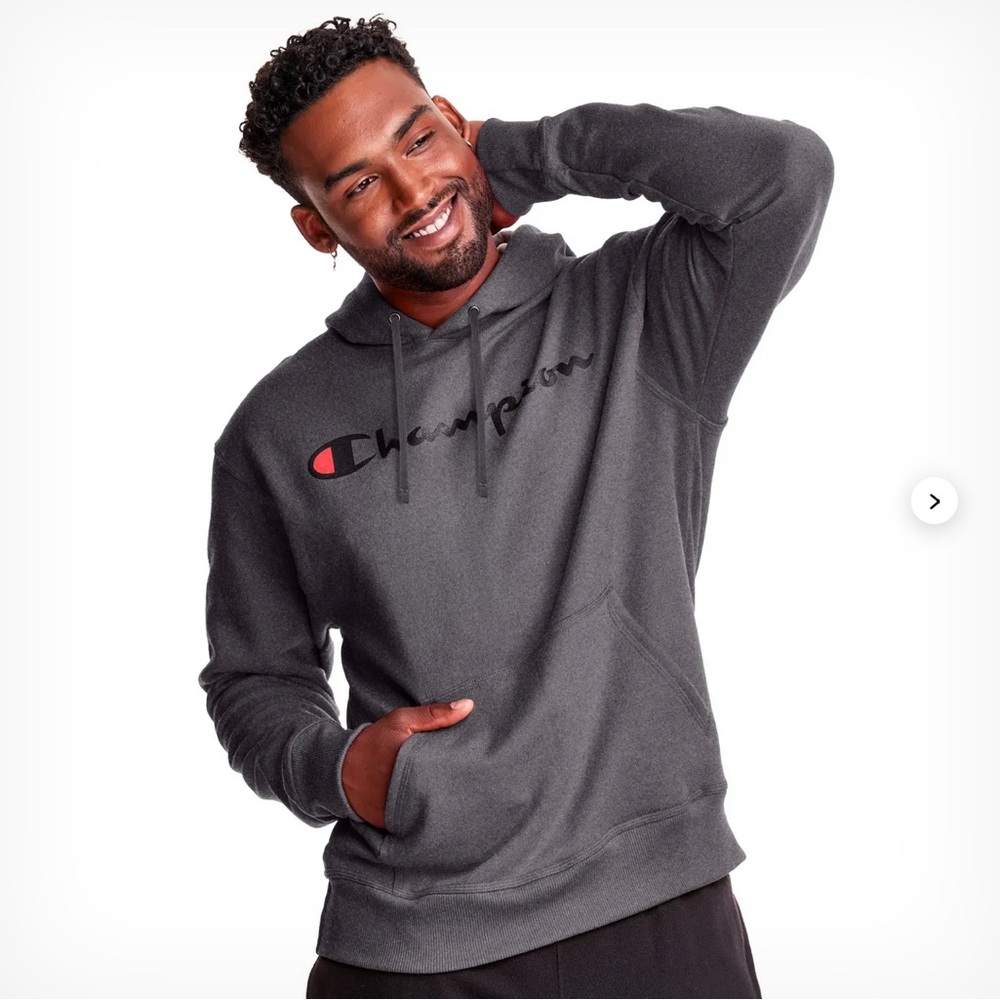 Mens’ Dark Grey Champion Hoodie